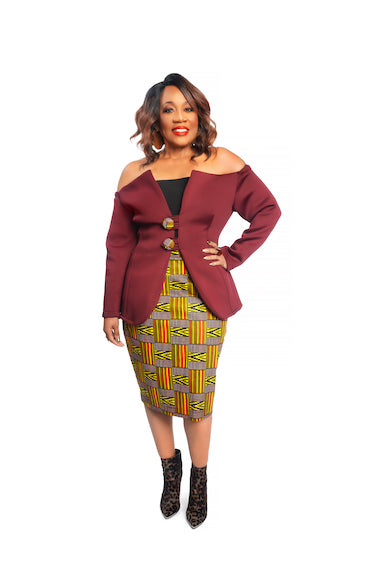 Off shoulder women jacket